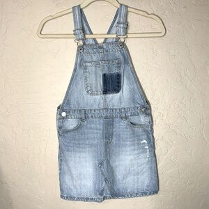 Oshkosh denim overalls dress girls size 8